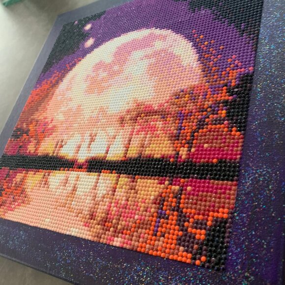 NEW Completed Diamond Art 'Full Moon' - Picture 6 of 9